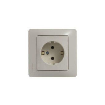 розетка 1-м сп glossa 16а ip20 с заземл. в сборе беж. se gsl000242 от магазина Штепсель и батарейка. - фото_7