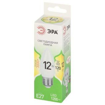 лампа светодиодная green line b35-12w-830-e27 gl 12вт свеча 3000к свет тепл. e27 эра б0067137 от магазина Штепсель и батарейка. - фото_2