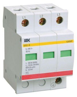 ограничитель перенапряжения опс1-b 3p iek mop20-3-b от магазина Штепсель и батарейка. - фото_11