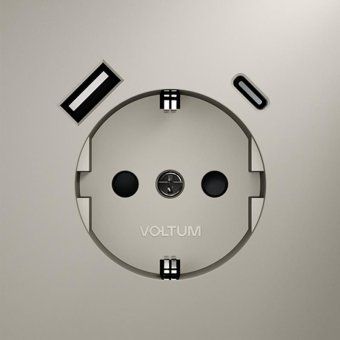 розетка 1-м сп s70 16а с usb a+с с заземл. защ. шторки механизм кашемир voltum vls040503 от магазина Штепсель и батарейка. - фото_2