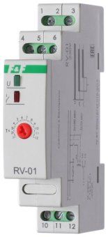 реле времени rv-01 230в 16а задержка включ. 1..1200с 1перекл. ip20 монтаж на din-рейке f&f ea02.001.007 от магазина Штепсель и батарейка.