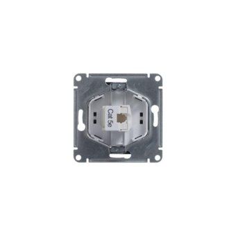 розетка компьютерная 1-м glossa rj45 кат.5e механизм шоколад se gsl000881k от магазина Штепсель и батарейка. - фото_3