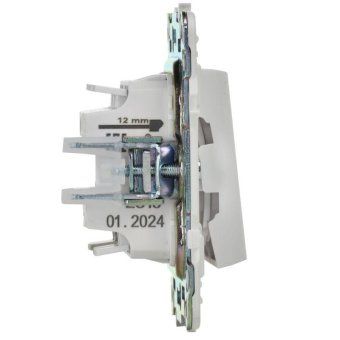 выключатель проходной 2-кл. skandy 10а sk-v05w арктич. бел. iek sk-v22-0-10-k01 от магазина Штепсель и батарейка. - фото_4