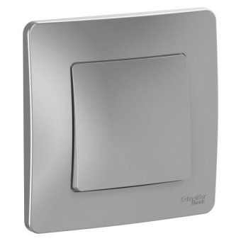 переключатель проходной 1-кл. сп blanca 10а ip20 (сх. 6) 250в алюм. se blnvs010603 от магазина Штепсель и батарейка. - фото_2