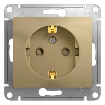 розетка 1-м сп glossa 16а ip20 с заземл. защ. шторки механизм титан se gsl000445 от магазина Штепсель и батарейка.