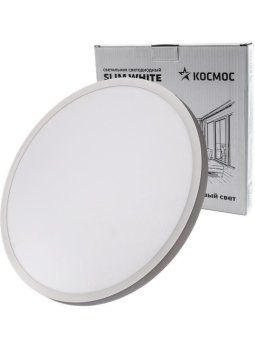 светильник светодиодный slim white 48вт 4500к ip40 3480лм 230в 500х25мм космос kslim48w_w4500k от магазина Штепсель и батарейка.