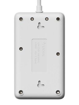 удлинитель с сетевым фильтром 3х3м 10а 4usb + 2usbc 2500вт пвс 3х1 прямоуг. бел. космос fksm3m-3gpf(w)usb от магазина Штепсель и батарейка. - фото_5