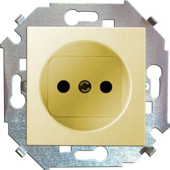 розетка 1-м сп simon 15 16а ip20 250в без заземл. винтов. клеммы механизм сл. кость simon 1591431-031 от магазина Штепсель и батарейка.