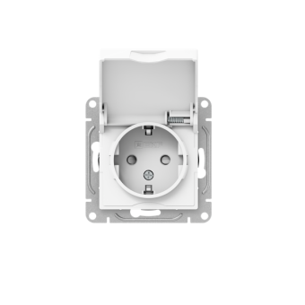 розетка сп эпика 16а ip44 с заземл. защ. шторки с крышкой механизм бел. ekf up1-sow-111-44 от магазина Штепсель и батарейка. - фото_5