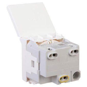 розетка 1-м 2мод. avanti "белое облако" 16а ip41 2p+e защ. шторки с крышкой бел. dkc 4400012 от магазина Штепсель и батарейка. - фото_4