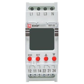 реле контроля фаз с lcd дисплеем rkf-2s (с нейтралью) ekf rkf-2s от магазина Штепсель и батарейка. - фото_10