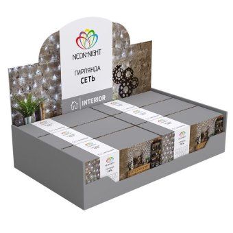 гирлянда светодиодная "сеть" 1.8х1.5м 180led мультиколор 15вт 220-240в ip20 с контроллером 8 режимов провод пвх прозр. neon-night 215-139 от магазина Штепсель и батарейка. - фото_8