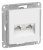 розетка компьютерная 2-м atlasdesign rj45+rj45 кат.5e механизм лотос se atn001385 от магазина Штепсель и батарейка.