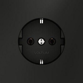 розетка 1-м сп s70 16а с заземл. механизм черн. матов. voltum vls040108 от магазина Штепсель и батарейка. - фото_3