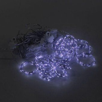 гирлянда светодиодная "роса "светодиодный дождь" 6х3м led бел. 24вт ip20 usb+пульт управления neon-night 315-995 от магазина Штепсель и батарейка. - фото_8