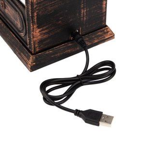 камин светодиодный "старинные часы" 14.7х11.7х25см эффект живого огня usb и элементы питания 2хc (не в компл.) бронз. neon-night 511-021 от магазина Штепсель и батарейка. - фото_13