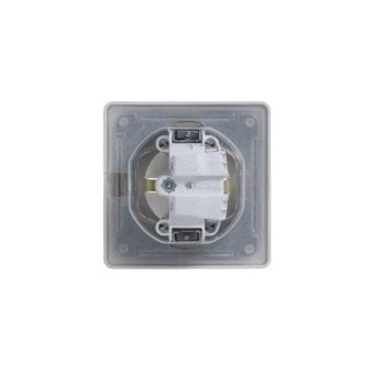 розетка 1-м сп glossa 16а ip44 с заземл. защ. шторки с крышкой в сборе перламутр. se gsl000648 от магазина Штепсель и батарейка. - фото_6