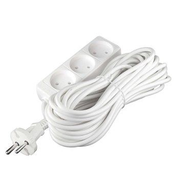 удлинитель 3х10м без заземл. 10а ip20 2.2квт пвс союз 481s-1310 от магазина Штепсель и батарейка.
