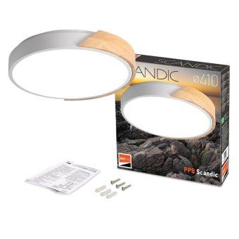 светильник светодиодный декоративный ppb scandic-r 36вт 4000к ip20 настенно-потолочный бытовой wh/w jazzway 5036956 от магазина Штепсель и батарейка. - фото_7