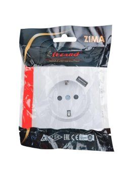 розетка 1-мест. с/з+usb разъем zima ip20 бел. lezard 704-0288-181 от магазина Штепсель и батарейка. - фото_6