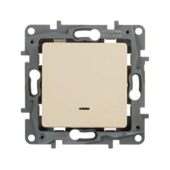 выключатель 1-кл. сп etika 10а ip20 250в 10ax с подсветкой/индикацией безвинтов. зажимы механизм сл. кость leg 672303 от магазина Штепсель и батарейка. - фото_4