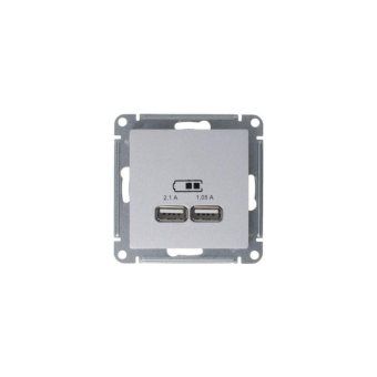 розетка usb atlasdesign тип a+a 5в 1х2.1а 2х1.05а механизм жемчуж. se atn000433 от магазина Штепсель и батарейка. - фото_6
