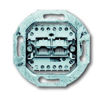 розетка компьютерная + телефонная 2-м rj11/12 + rj45 isdn кат.3 8/8п раздельно механизм abb 2cka000230a0243 от магазина Штепсель и батарейка.