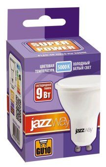 лампа светодиодная pled-sp 9вт par16 5000к холод. бел. gu10 720лм 230в jazzway 2859723a от магазина Штепсель и батарейка. - фото_2