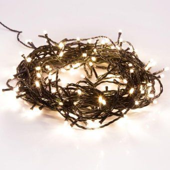 гирлянда светодиодная "твинкл лайт" 15м 120led тепл. бел. 6.9вт 220-240в ip20 с контроллером 8 режимов провод пвх темн. зел. neon-night 303-056 от магазина Штепсель и батарейка. - фото_7