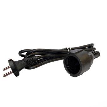 удлинитель-шнур 1х2м без заземл. 10а ip20 пвс 2х1 черн. domtok 2338 от магазина Штепсель и батарейка. - фото_2