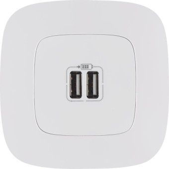 устройство зарядное valena allure с 2-мя usb-разъемами 240в/5в 1500ма с лиц. панелью бел. leg 754995 от магазина Штепсель и батарейка. - фото_8