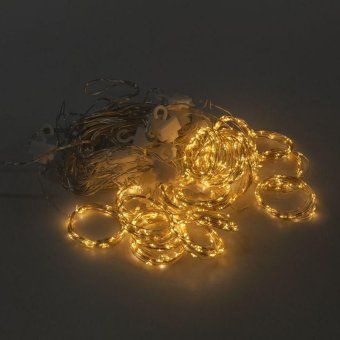 гирлянда светодиодная "роса "светодиодный дождь" 6х3м led тепл. бел. 24вт ip20 usb+пульт управления neon-night 315-996 от магазина Штепсель и батарейка. - фото_8