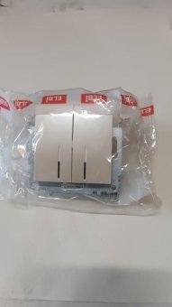 выключатель 2-кл. сп zena 10а ip20 с led-подсветкой механизм жемчуж. abb 609-012500-203 от магазина Штепсель и батарейка.