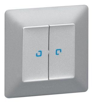 выключатель 2-кл. сп valena life 10а ip20 250в 10ax с подсветкой с лицев. панелью механизм алюм. leg 752628 от магазина Штепсель и батарейка. - фото_2