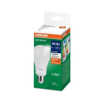 лампа светодиодная led g4 value lvcla300 30w/940 cri95 30вт 4000к 3000лм грушевидная матов. e27 170-250в osram 4058075696778 от магазина Штепсель и батарейка. - фото_2
