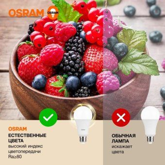 лампа светодиодная led value a 25вт 3000к тепл. бел. e27 2000лм угол пучка 180град. 220-240в матов. пластик (замена 200вт) osram 4058075696716 от магазина Штепсель и батарейка. - фото_2