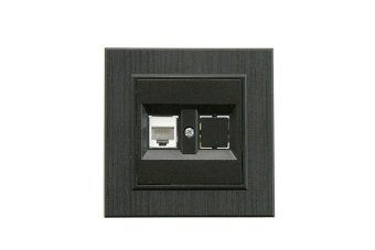 розетка компьютерная cat 5+гнездо karea line star чер. makel 86054035 от магазина Штепсель и батарейка.