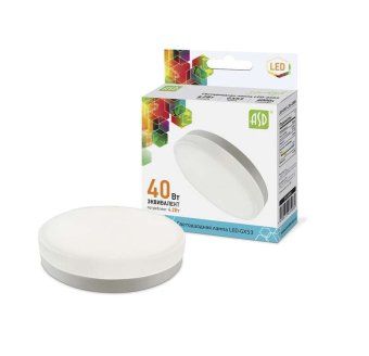 лампа светодиодная led-gx53-standard 4.2вт таблетка 4000к нейтр. бел. gx53 380лм 160-260в asd 4690612005065 от магазина Штепсель и батарейка.