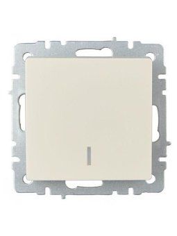 выключатель 1-кл. сп brite вс10-1-1-бркр 10а с индик. механизм беж. iek br-v10-1-10-k10 от магазина Штепсель и батарейка.