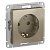 розетка 1-м сп atlasdesign 16а ip20 с заземл. защ. шторки механизм шампань se atn000545 от магазина Штепсель и батарейка.