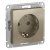 розетка 1-м сп atlasdesign 16а ip20 с заземл. защ. шторки механизм шампань se atn000545 от магазина Штепсель и батарейка.