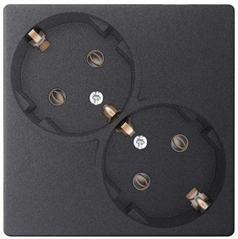 розетка 2-м сп simon 24 16а ip20 2х2p+e schuko без защ. шторок механизм графит simon 2450459-038 от магазина Штепсель и батарейка.