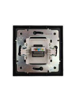 розетка компьютерная 1-мест. сп zima ip20 черн. бархат lezard 704-4288-139 от магазина Штепсель и батарейка. - фото_3