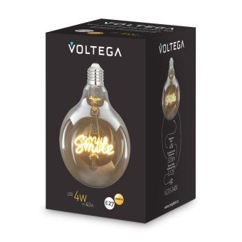 лампа светодиодная филаментная loft 271 g125 4вт 2500к e27 voltega 8553 от магазина Штепсель и батарейка. - фото_7