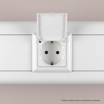 розетка 1-м 2мод. avanti "белое облако" 16а ip41 2p+e защ. шторки с крышкой бел. dkc 4400012 от магазина Штепсель и батарейка. - фото_6
