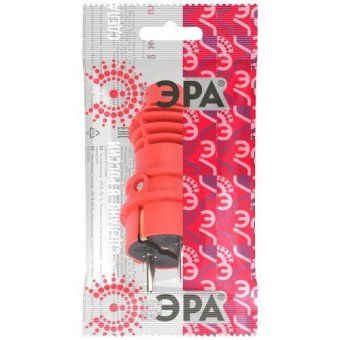 вилка прямая vx13-r-ip44 16а ip44 с заземл. каучук красн. эра б0069322 от магазина Штепсель и батарейка. - фото_2