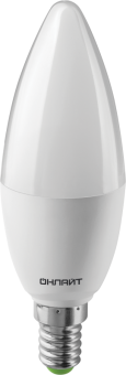 лампа светодиодная 61 957 oll-c37-10-230-4k-e14-fr 10вт онлайт 61957 от магазина Штепсель и батарейка.