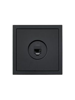 розетка компьютерная 1-мест. сп zima ip20 черн. бархат lezard 704-4288-139 от магазина Штепсель и батарейка.