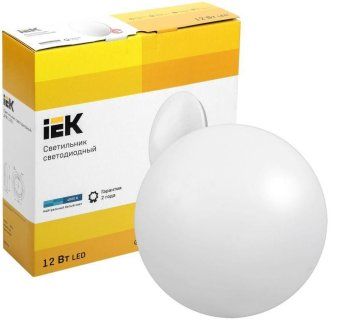 светильник светодиодный дпб 1001 12вт 4000к ip20 круг бел. iek ldpb0-1001-12-4000-k01 от магазина Штепсель и батарейка.
