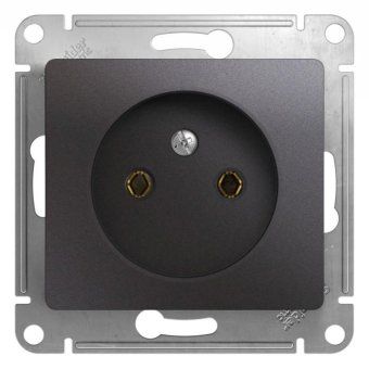 розетка 1-м сп glossa 16а ip20 250в без заземл. механизм графит se gsl001341 от магазина Штепсель и батарейка.